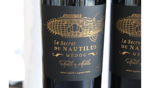 6 flessen à 75cl rode wijn, Le secret du Nautilus, Médoc, 2019